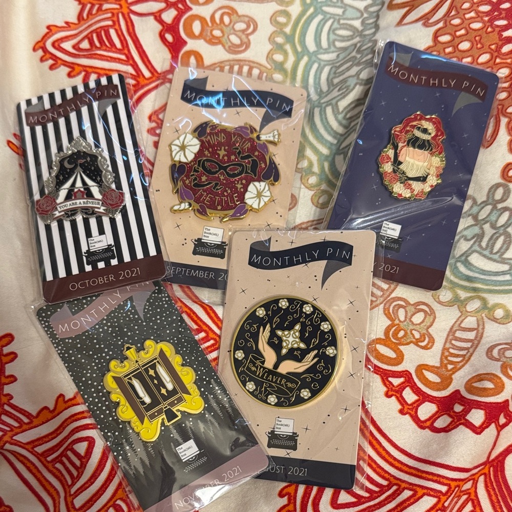 Monthly Pin Collection with Various Designs